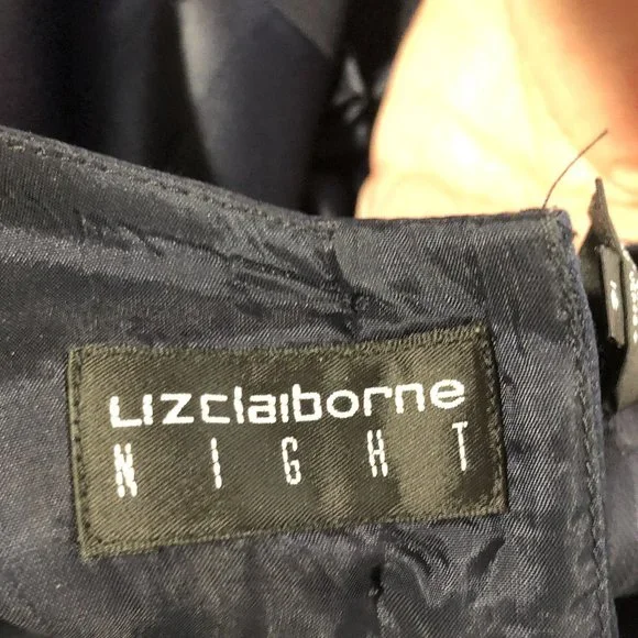 Liz Clairborne Night Black Dress, size 16 - Picture 5 of 5
